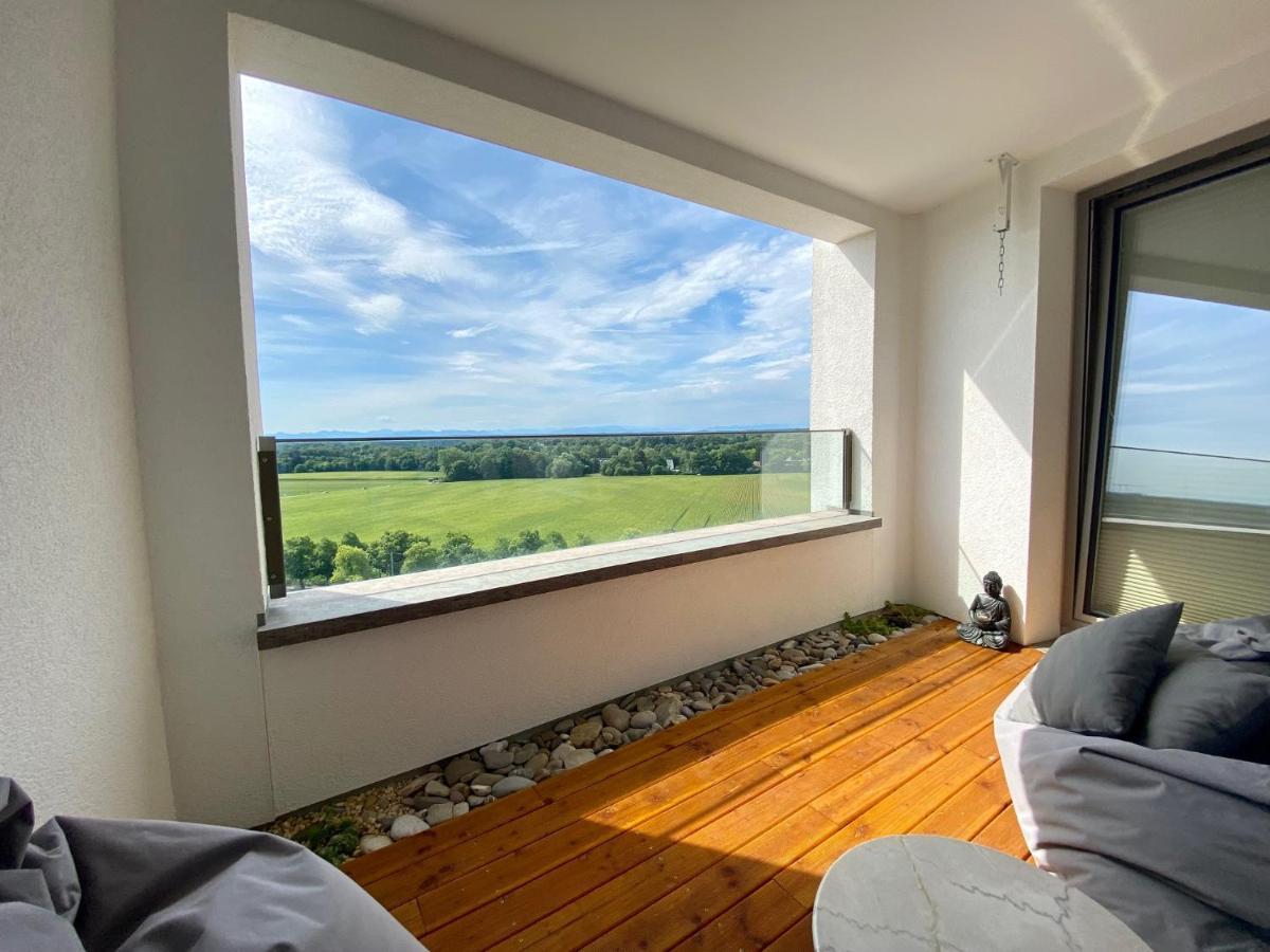 Alpen-Panorama Suite - Einzigartige Privatsuite Hoch Ueber Muenchen, 12Tes Og, Alpenblick, Loggia, Whirlpool, 15 Minuten Zum Zentrum, Ruhe Und Erholung In Der Stadt Muenchen Fuer Privat Und Geschaeftlich Reisende Kültér fotó