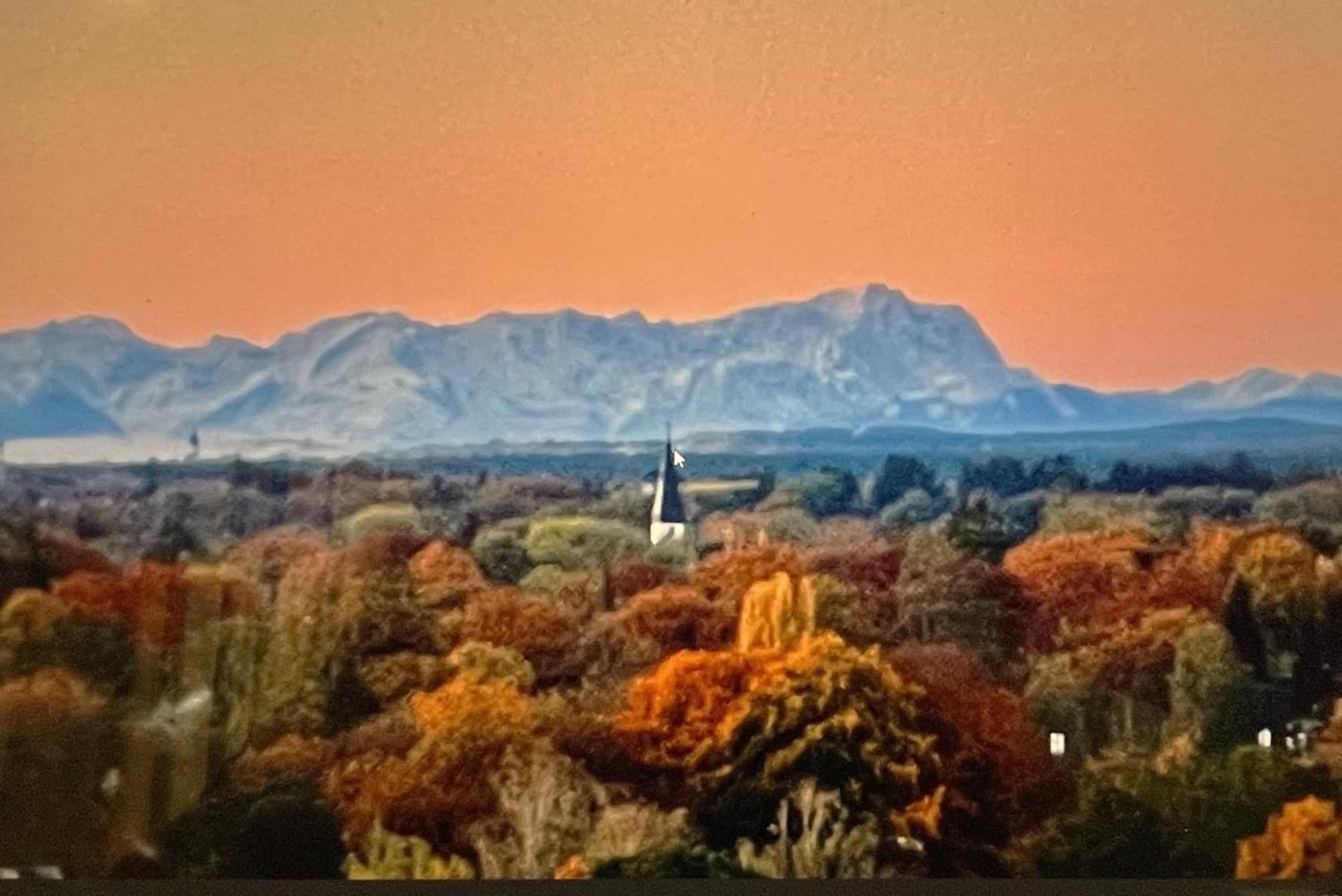 Alpen-Panorama Suite - Einzigartige Privatsuite Hoch Ueber Muenchen, 12Tes Og, Alpenblick, Loggia, Whirlpool, 15 Minuten Zum Zentrum, Ruhe Und Erholung In Der Stadt Muenchen Fuer Privat Und Geschaeftlich Reisende Kültér fotó