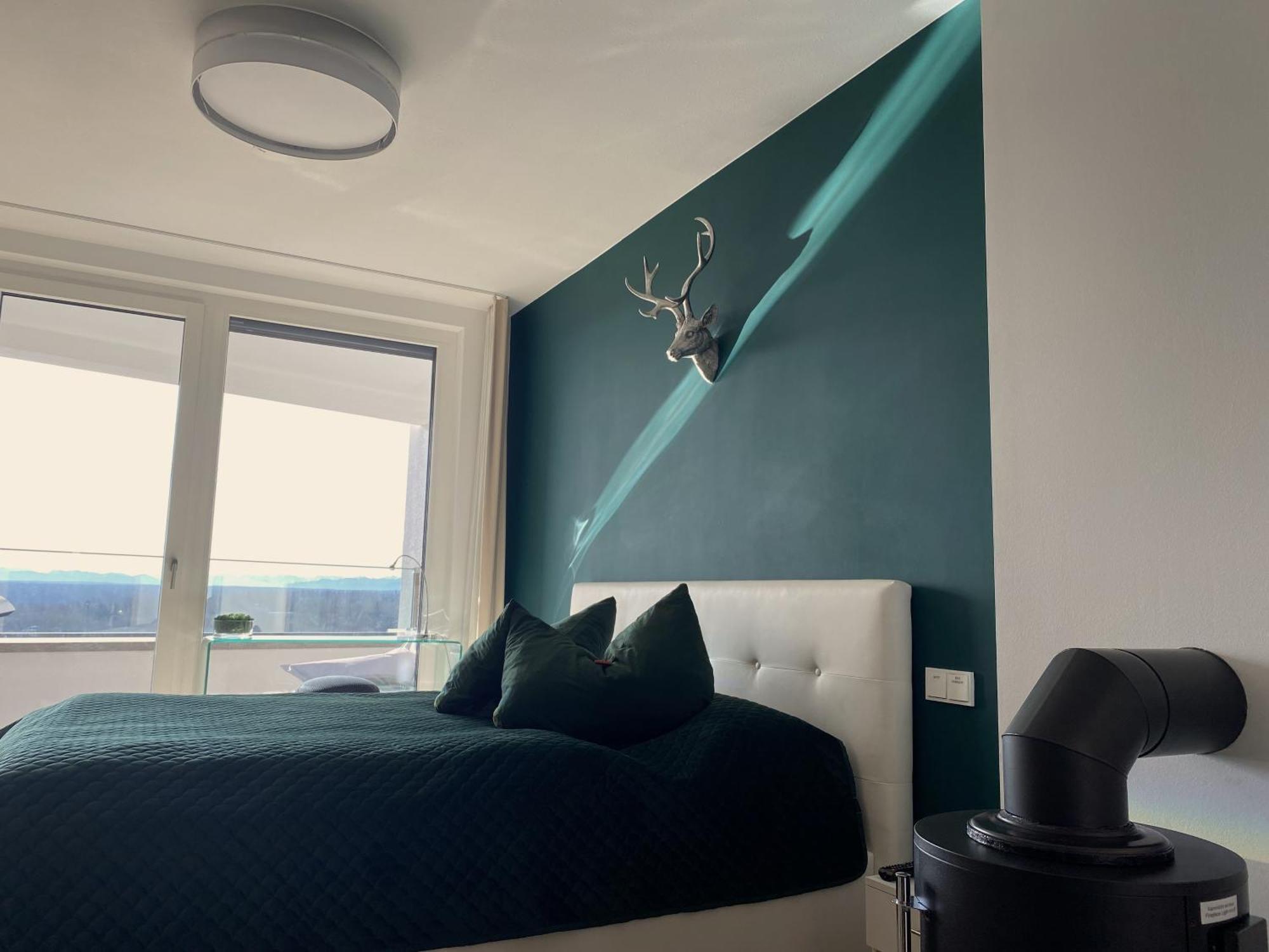 Alpen-Panorama Suite - Einzigartige Privatsuite Hoch Ueber Muenchen, 12Tes Og, Alpenblick, Loggia, Whirlpool, 15 Minuten Zum Zentrum, Ruhe Und Erholung In Der Stadt Muenchen Fuer Privat Und Geschaeftlich Reisende Kültér fotó