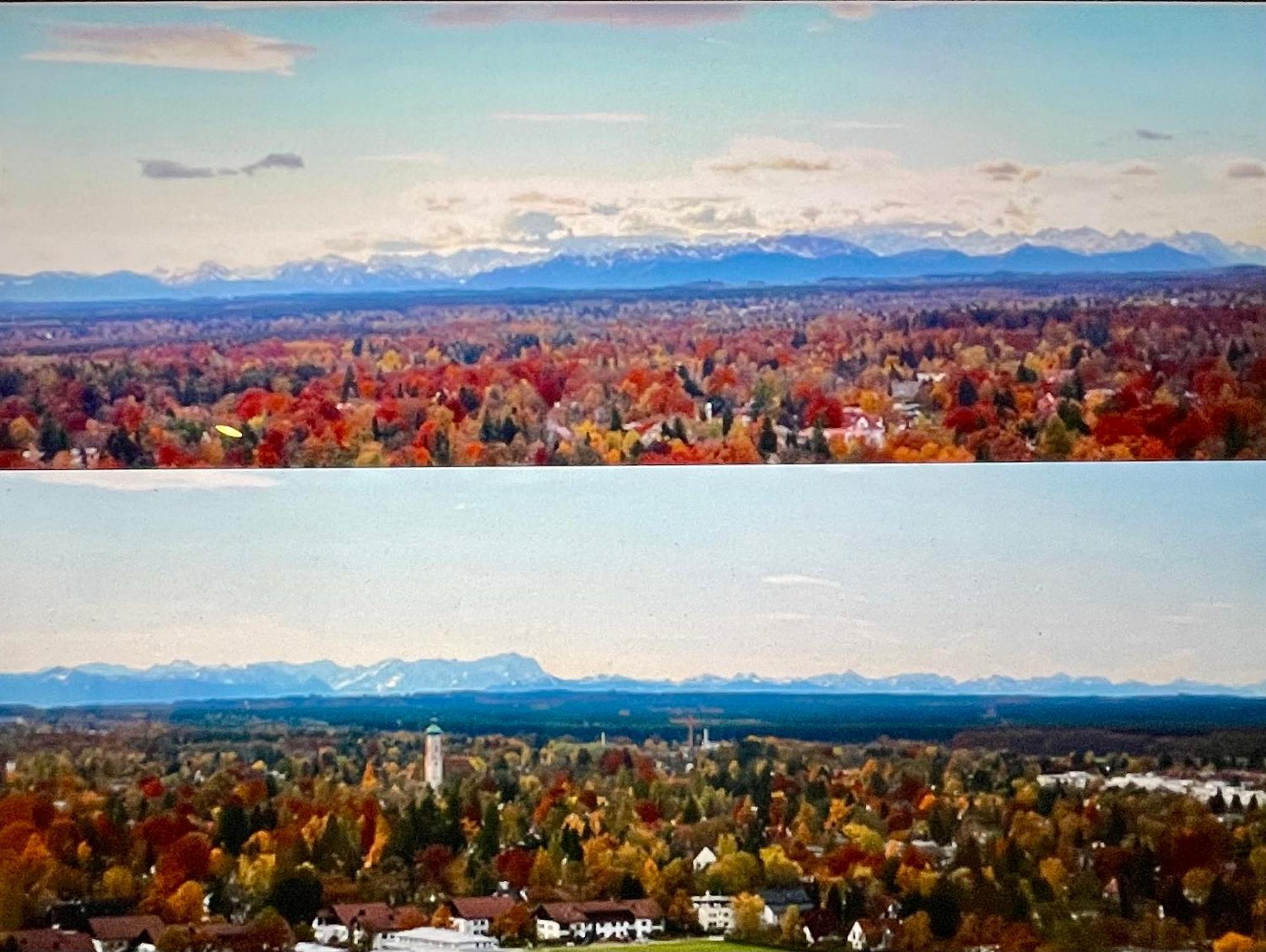 Alpen-Panorama Suite - Einzigartige Privatsuite Hoch Ueber Muenchen, 12Tes Og, Alpenblick, Loggia, Whirlpool, 15 Minuten Zum Zentrum, Ruhe Und Erholung In Der Stadt Muenchen Fuer Privat Und Geschaeftlich Reisende Kültér fotó